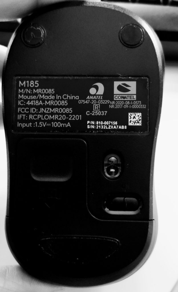 M185 Mouse Bottom