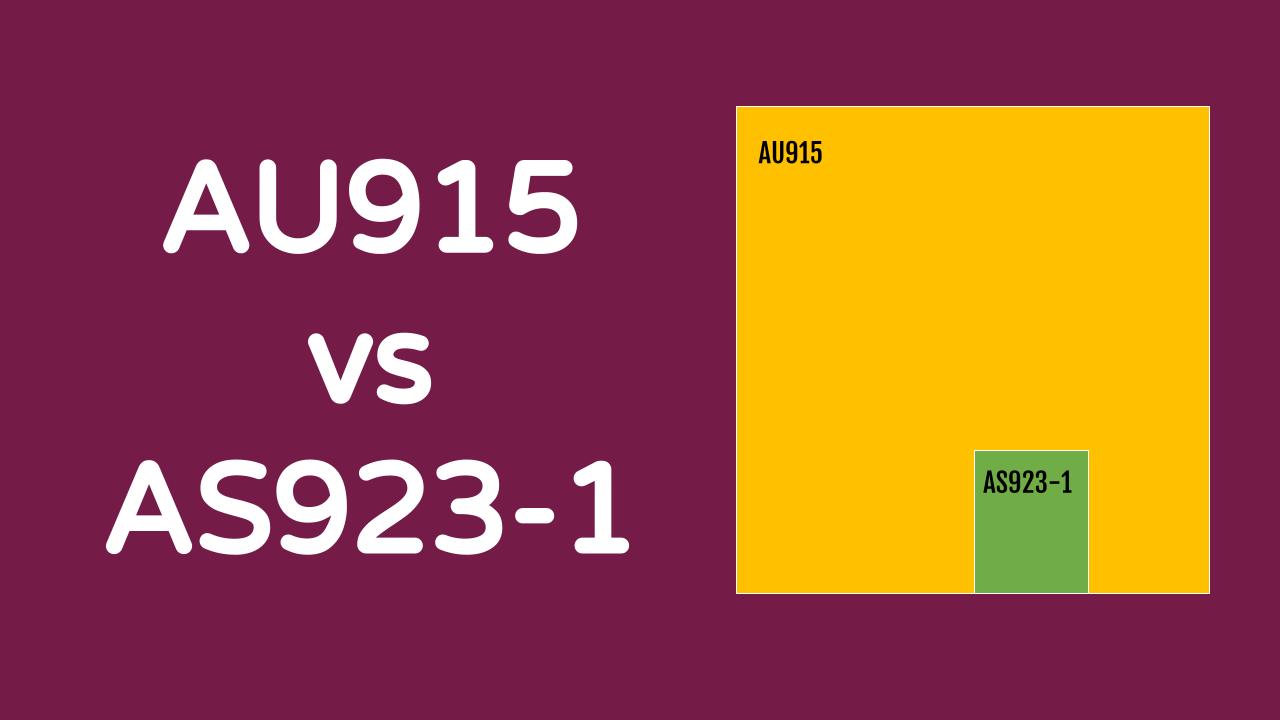 AU915 vs AS923