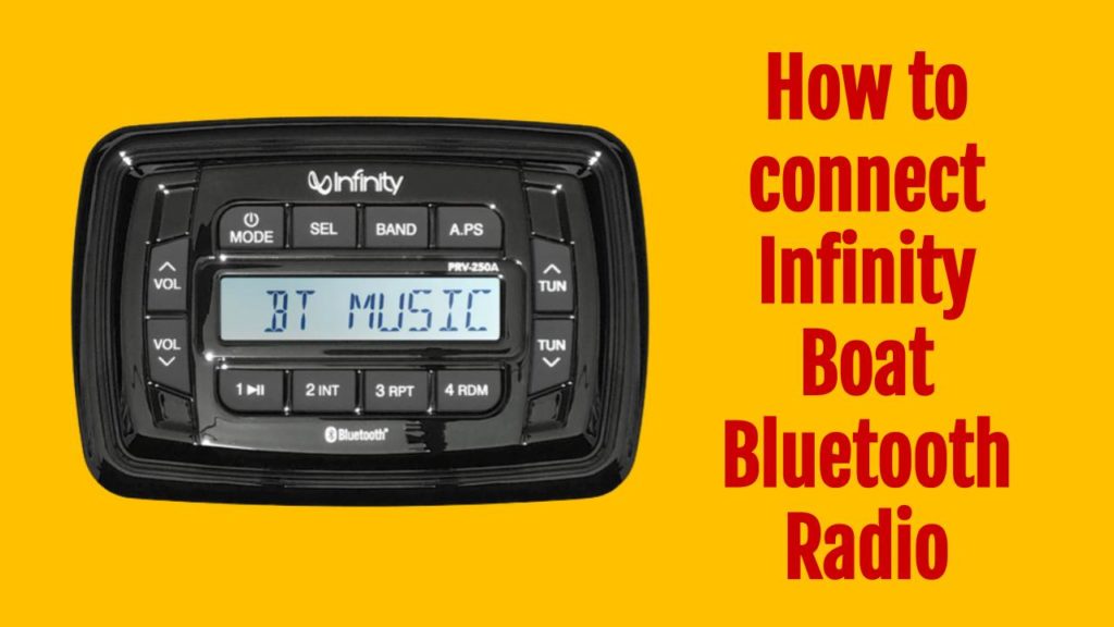 How to Connect Infinity Boat Bluetooth OneSDR A Wireless Technology