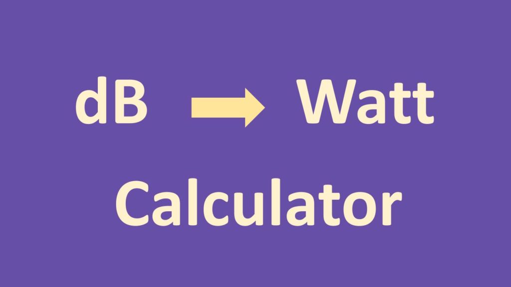 Db to watt calculator onesdr a wireless technology blog