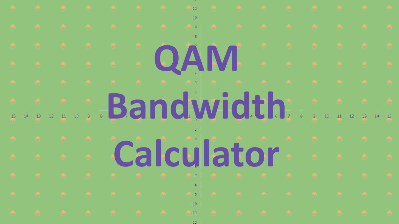 QAM Bandwidth Calculator