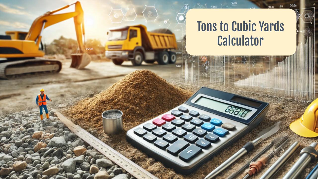 Tons to cubic yards calculator with examples onesdr technology