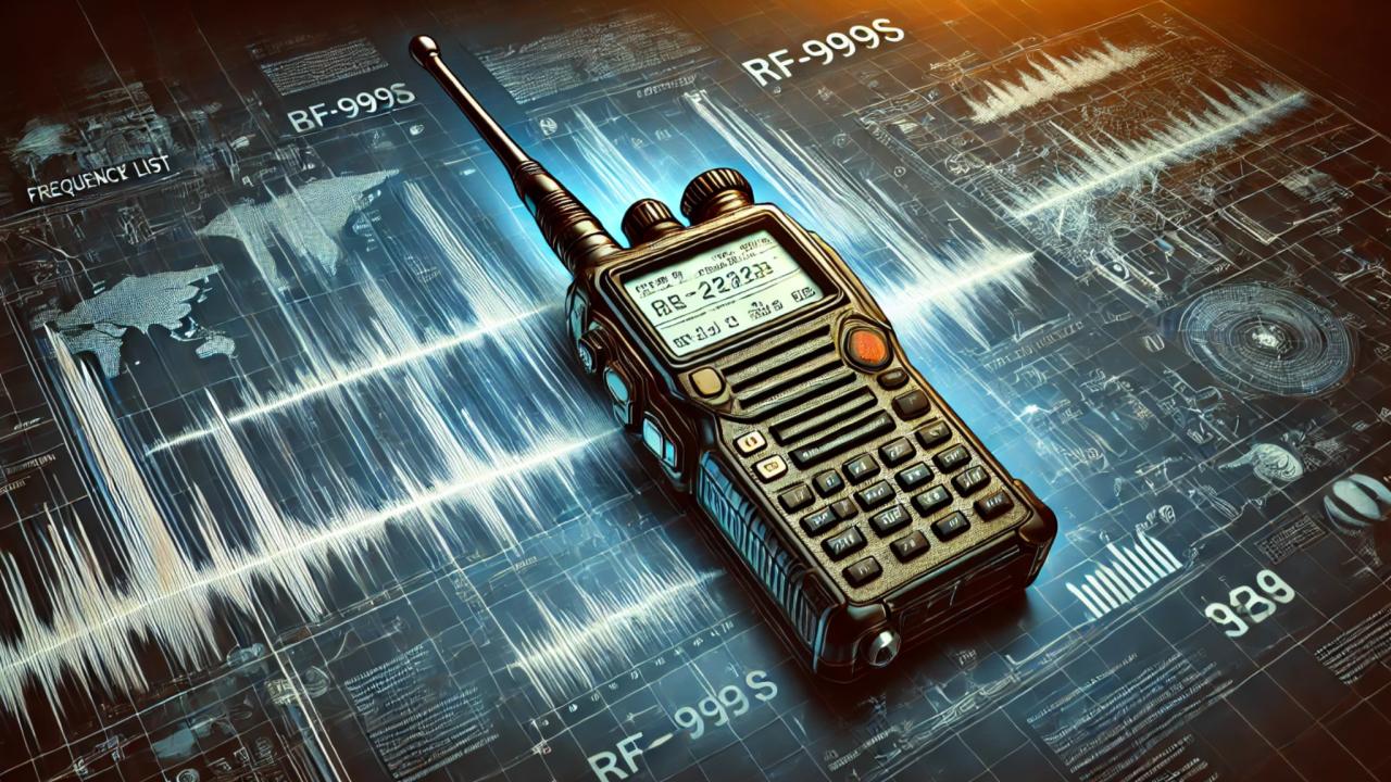 Baofeng 999S Frequency List - OneSDR - 🛜 Technology 💵 Finance