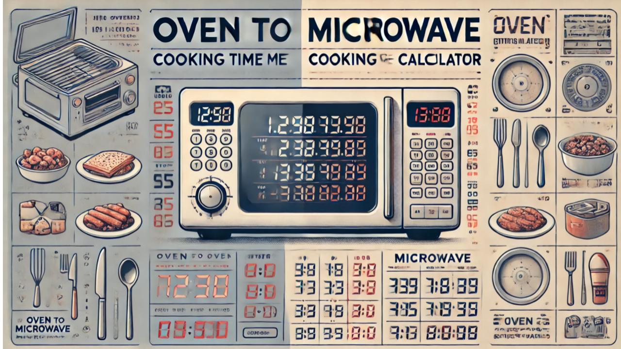 Oven to Microwave Cooking Time Converter OneSDR A Technology Blog