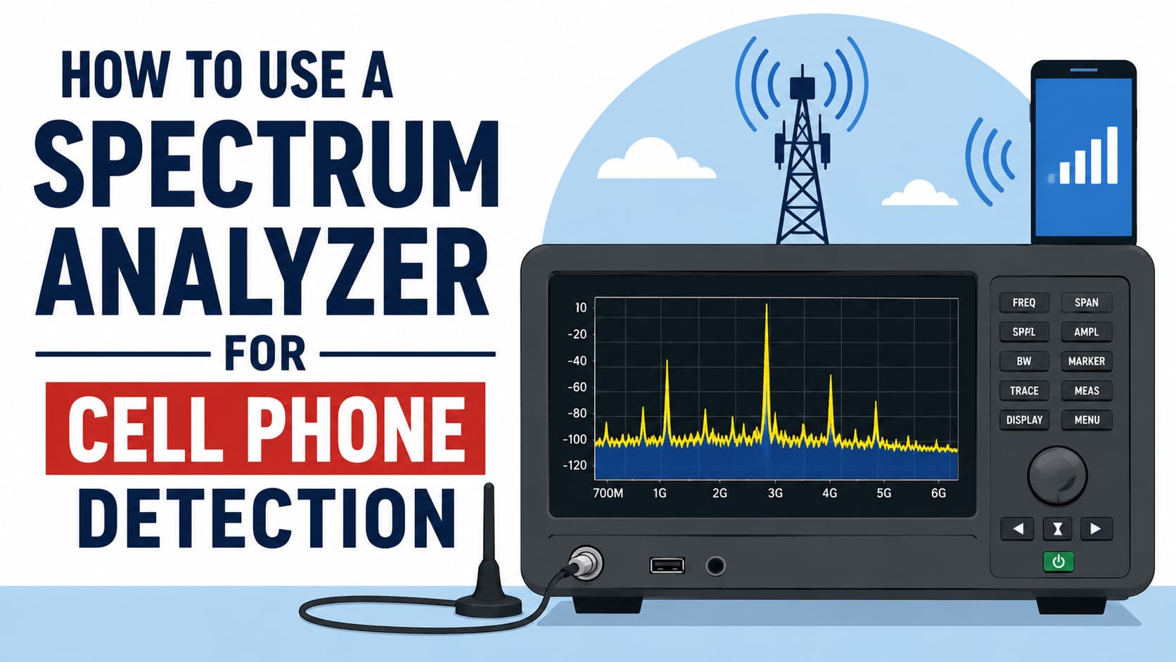 How to Use a Spectrum Analyzer for Cell Phone Detection - OneSDR ...