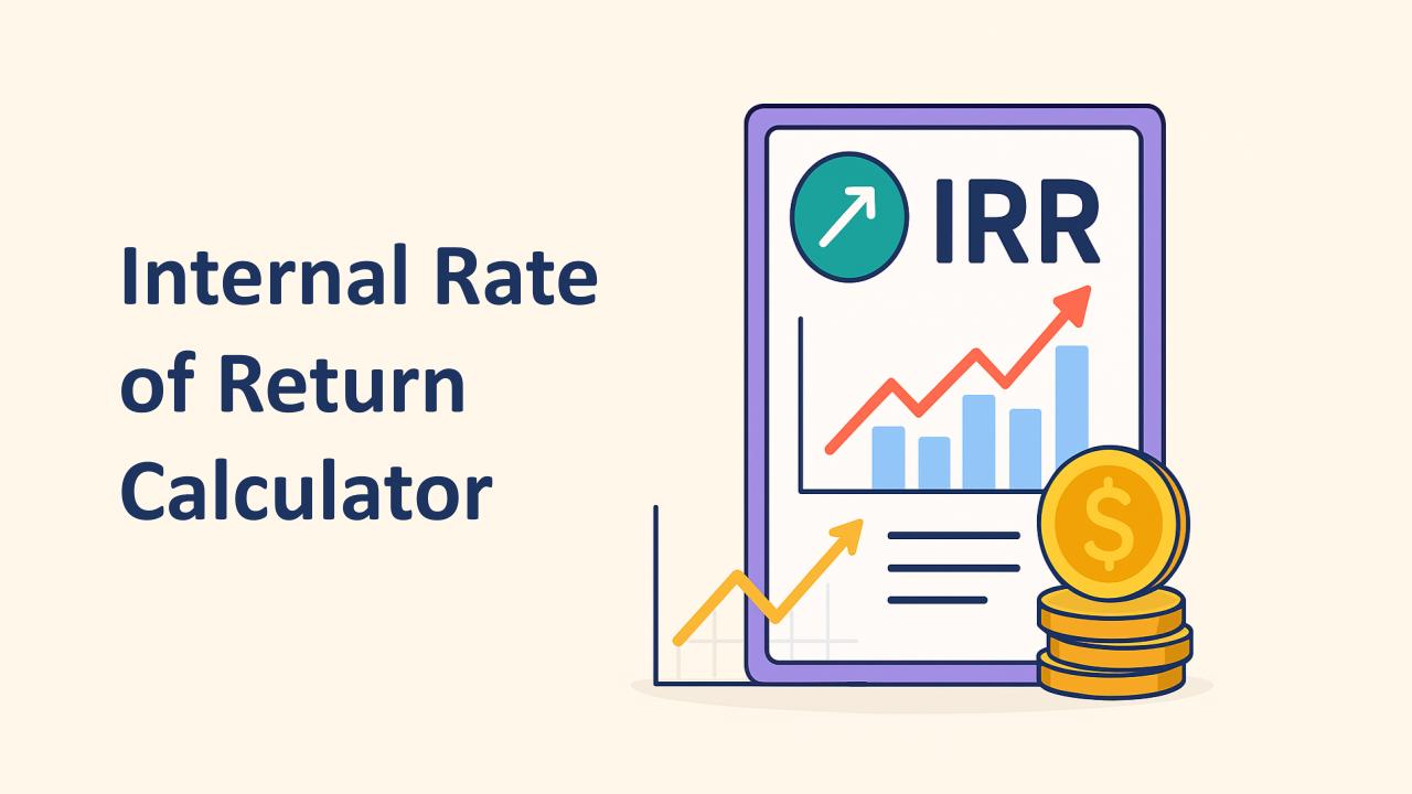 Internal Rate of Return (IRR) Calculator - OneSDR - 🛜 Technology