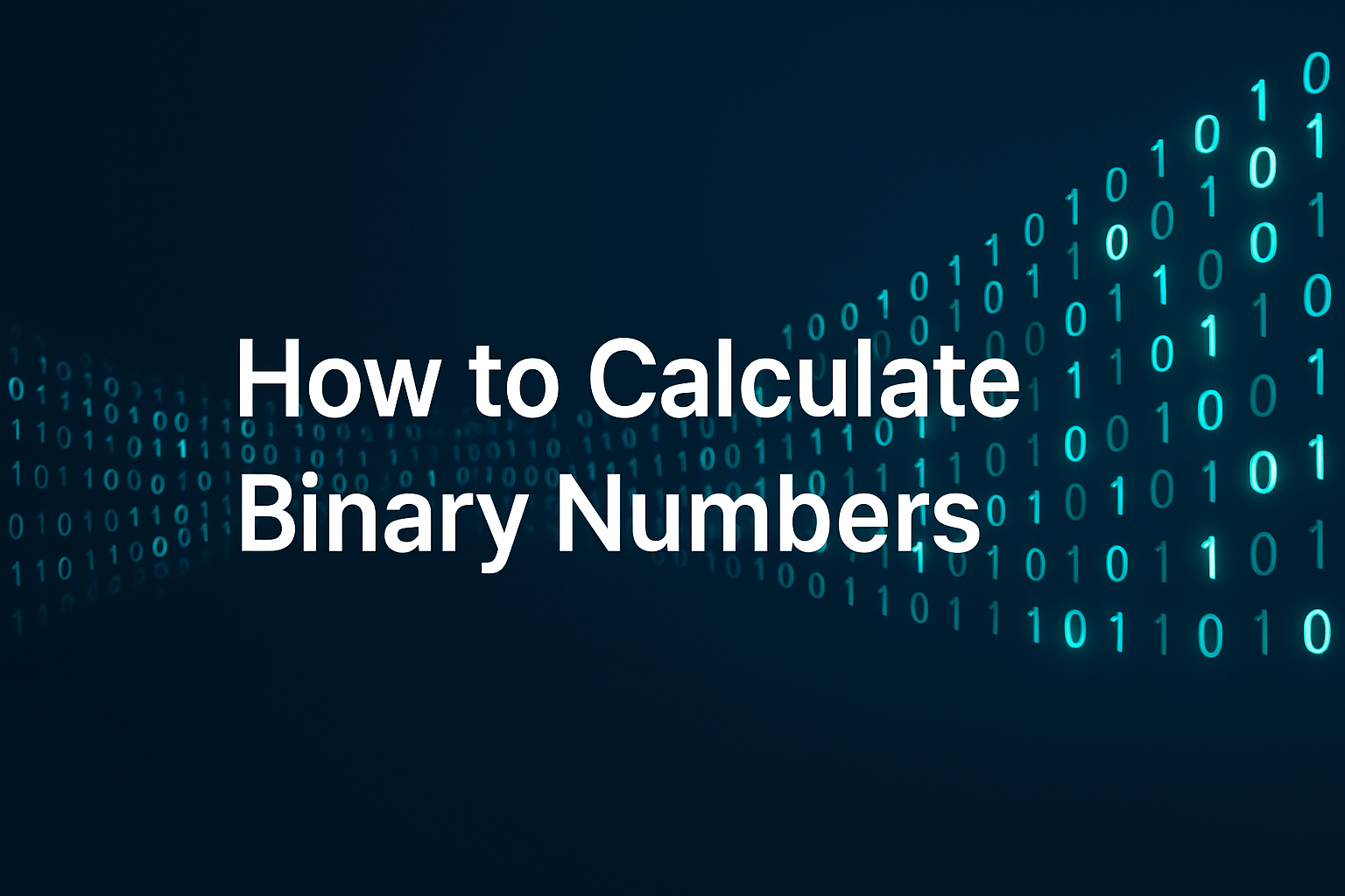 How to calculate binary numbers the easy way onesdr technology