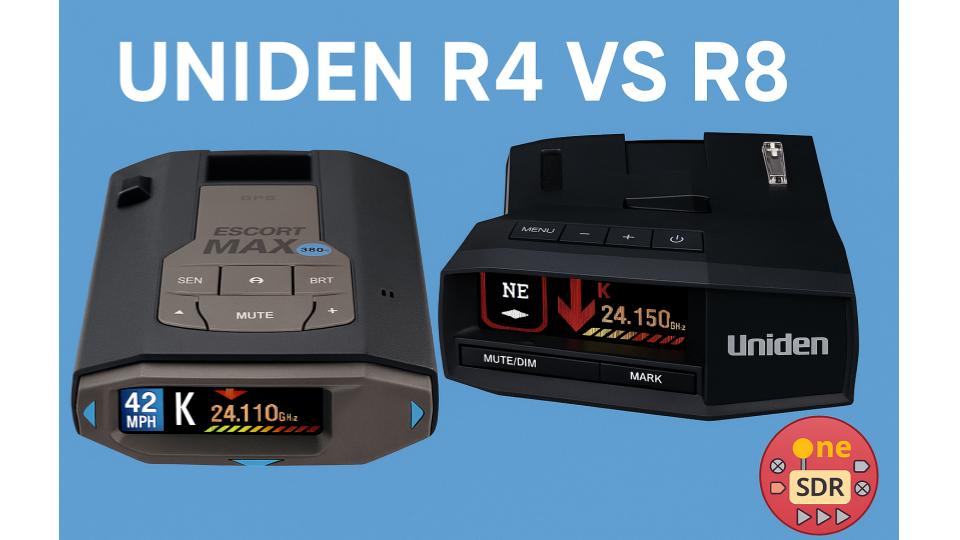 Uniden R4 vs R8 - What's the Difference? - OneSDR - 🛜 Technology