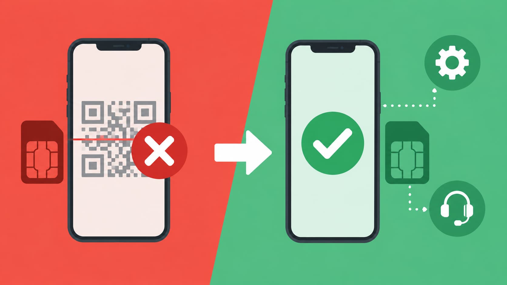 eSIM QR Code Says 